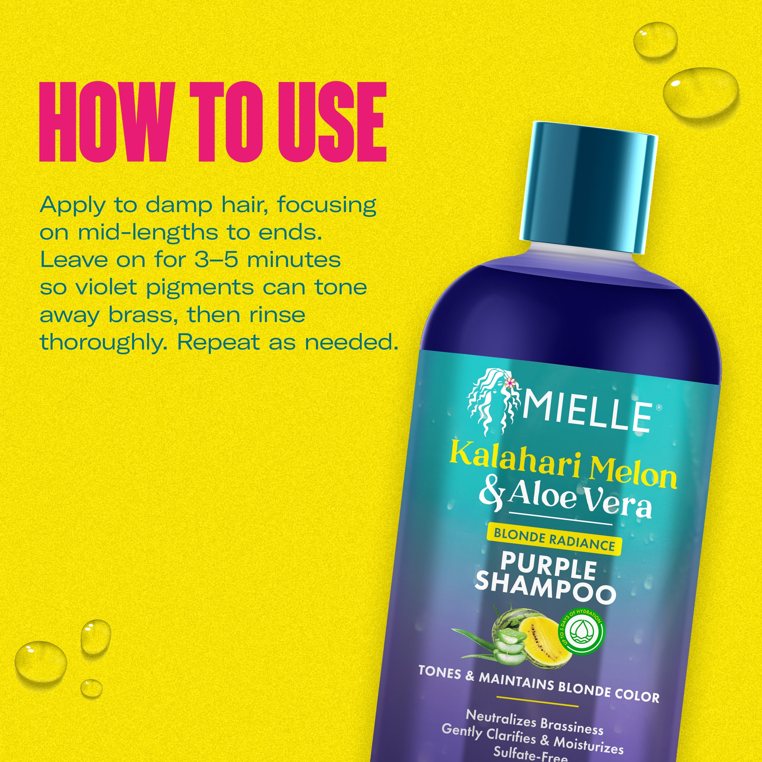 Kalahari Melon & Aloe Vera Blonde Radiance Purple Shampoo